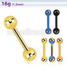 bbetb4 anodized surgical steel eyebrow barbell w 4mm balls