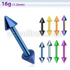 bbetcn anodized 316l steel eyebrow helix barbell with 3mm cone