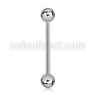 bbg 1 6mm 316l steel tongue barbell with two 6mm balls
