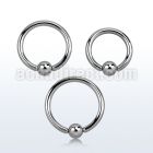 bcr12 316l steel ball closure ring with a 5mm ball