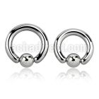 bcr6 4mm 316l steel ball closure ring with an 8mm ball