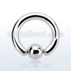 bcr6g 316l steel ball closure ring, 6g (4mm) w a 8mm ball