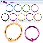 bcrt18s premium pvd 316l steel ball closure ring w 2 5mm ball