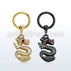 bcrtg721 gold or black pvd plated steel bcr 1.6mm w dragon