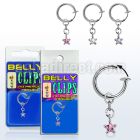 blcpz585 fake belly clip w a dangling star shaped cz stone 
