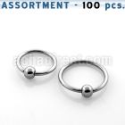 blk107 bulk of 316l steel ball closure rings with a 2 5mm ball