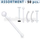 blk119 flex acrylic retainer for tongue lip nose belly eyebrow