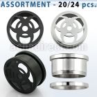 blk306 polished anodized screwfit tunnel w biohazard logo