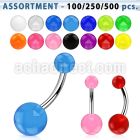 blk343 316l steel belly banana with 5 8 mm acrylic uv ball