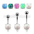 bnrdoh 316l steel belly banana opal