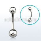 bns 316l steel belly banana w an 5 6mm plain steel ball