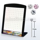 brnyzm silver bend it yourself nose stud with prong round cz