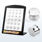 brpg2 board of mirror polished 316l steel double flared plug