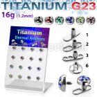brtsa11 board titanium g23 dermal anchor w multi crystal tristar