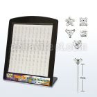 brzymc silver bend it yourself nose stud with prong cz stone