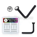 bxa2 clear acrylic nose stud with 1 5mm crystal top