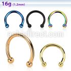 cbetb2 anodized 316l steel circular barbell with 2mm balls