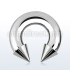 cbrcn2 316l steel 6mm circular barbell with internal 8mm cone