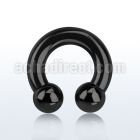 cbrt2 pvd 316l steel 6mm circular barbell w intern 10mm balls