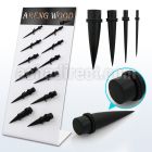 dapg95 board of organic areng wood tapers with double o rings