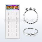 dhma9c small board silver seamless ring with cz in mix color