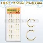 dnsm119 box w 18k gold plated silver fake nose clip