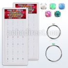 dnsm153 box w 40 silver seamless nose hoop 1.5mm synthetic opal