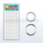 dnsm27 display of 925 silver seamless ring in assorted sizes