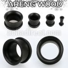 dparr areng wood single flare flesh tunnel with rubber o ring