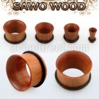 dpsar sawo wood single flare flesh tunnel with rubber o ring