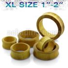 dpwjxl xl size jack fruit wood double flare flesh tunnel