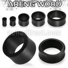 dpwk areng wood double flared flesh tunnel size 3 25mm
