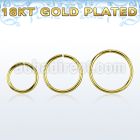 gpsel20 0 8mm gold plated silver seamless ring diameter 8 12mm