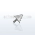 icn4 4mm cone 316l steel dermal anchor top for base plate