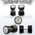 iparmc areng wood fake plug w ferido glued crystal epoxy