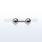 ipb5 316l steel fake plug with two 5mm ball shaped ends