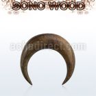 ipbw brown sono wood ear or septum pincher size 3mm 12mm