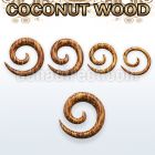 iptco coconut wood spiral coil taper