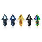 itcn2 2mm cone shaped anodized 316l steel dermal anchor top