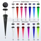 ivtp acrylic fake taper with o rings in uv solid colors