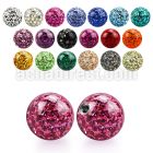 mfr8 8mm multi crystal ball with resin cover threading