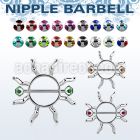 mjnp104 janet jackson nipple shield w 316l steel barbell w balls
