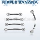 npbnb4 316l steel nipple banan) with two 4mm balls