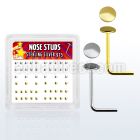 nsmx4 box w 52 pcs of silver nose studs w 2mm flat round tops