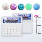 nyo15 box w 925 silver bend it nose studs w synthetic opal