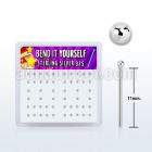 nysvbx box of silver bend it nose studs with 1 5mm ball tops