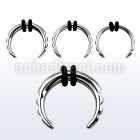 pcp 316l steel septum pincher with ridged ends o rings