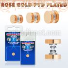 pkmp121 rose gold steel magnetic fake plug no ubber o rings