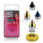 pktg4 4mm magnetic non piercing anodized cone tragus stud