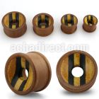 psay double flared tunnel with sawo areng crocodile wood